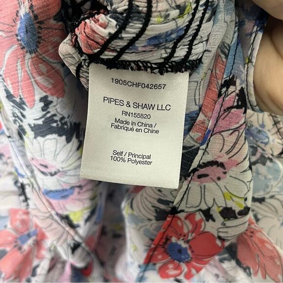 Veronica Beard Cici Floral Smocked Fit-And-Flare Mini Dress Size 2 EUC - Picture 8 of 8